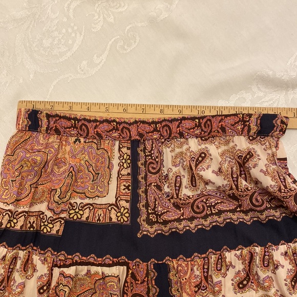 LASCANA Maxi Skirt Multi Color 100% Viscose Size GB 14 - Picture 3 of 6